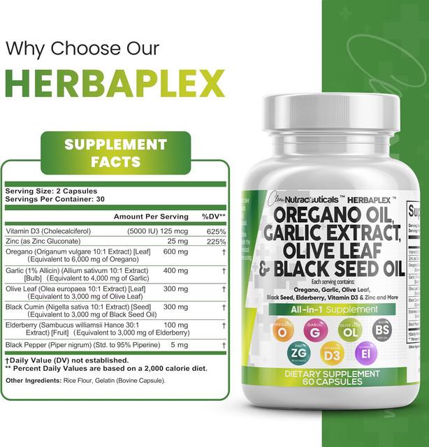 Oregano Oil Herbaplex Capsules Resilia®